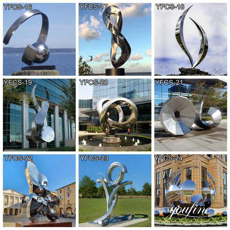abstract metal outdoor sculpture-YouFine Sculpture (6)