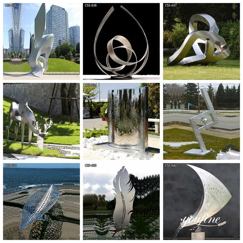 abstract metal outdoor sculpture-YouFine Sculpture