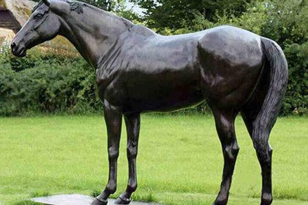 Life Size Bronze Arabian Horse Statue Racecourse Decor for Sale BOK1-136