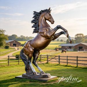 Bronzen Mustang-paardenbeeld voor buitendecoratie