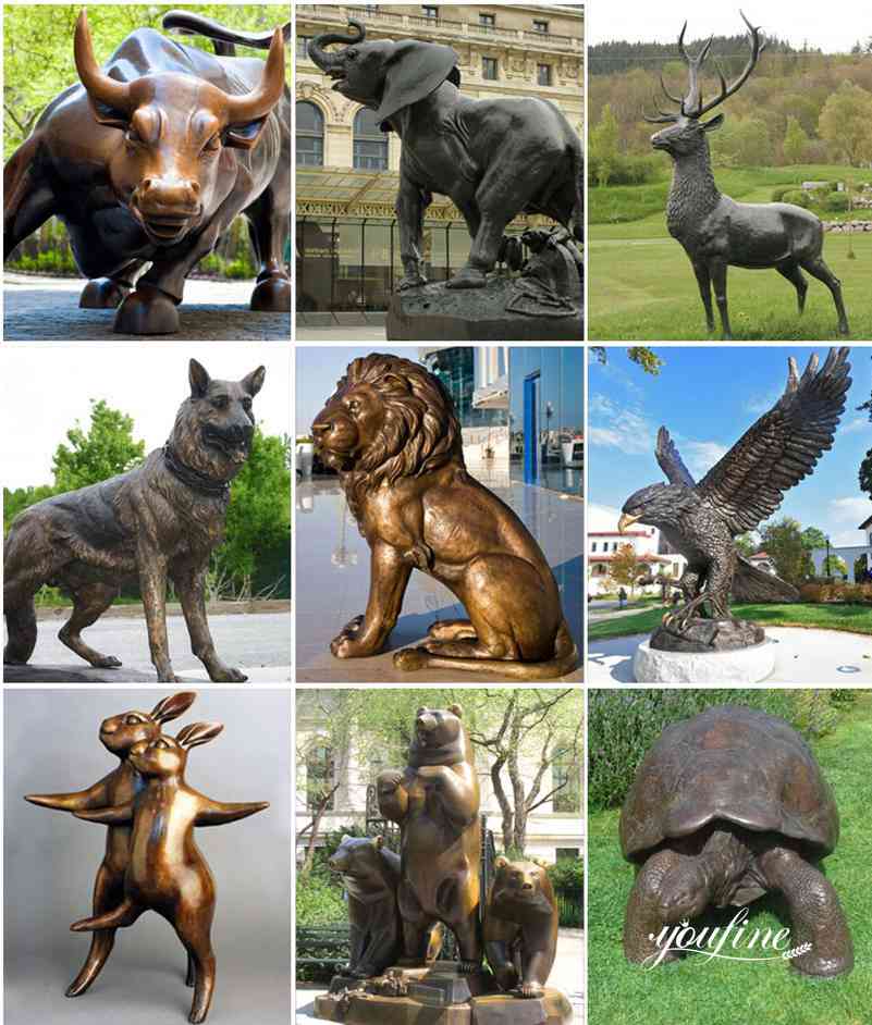 bronze animal statues-YouFine Sculpture (3)