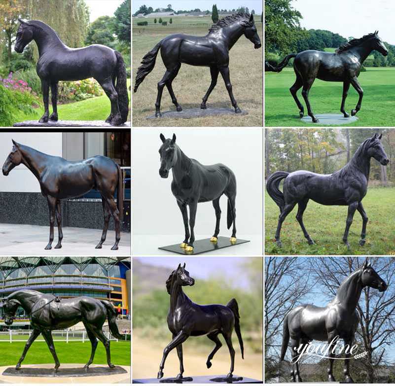 bronze arabian horse sculpture-YouFine Sculpture (2)