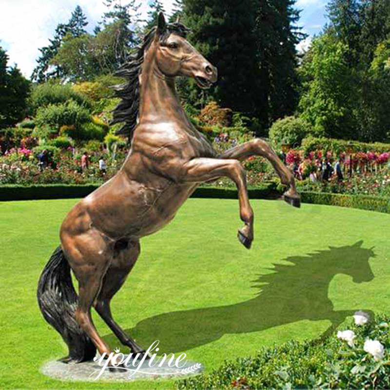 Details of Large Bronze Horse Statues