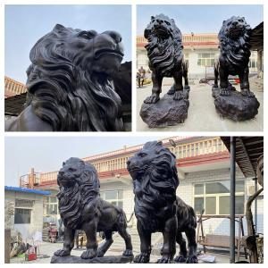 bronze lion statues 02