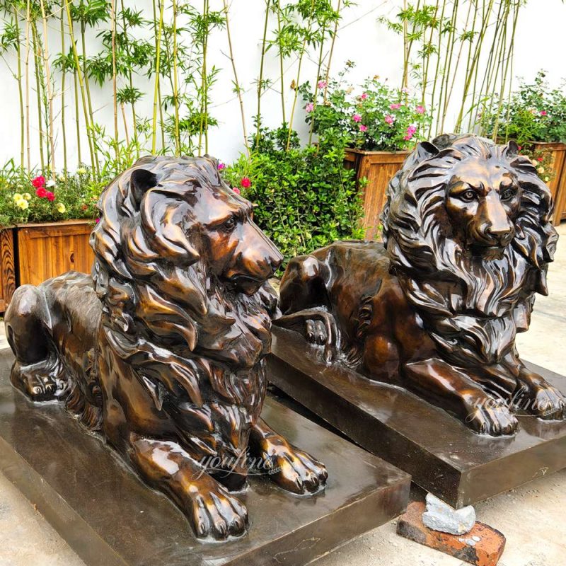 custome bronze lion tarkov statue
