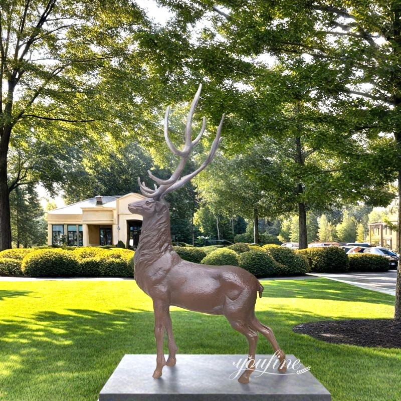 bronze stag statue for garden