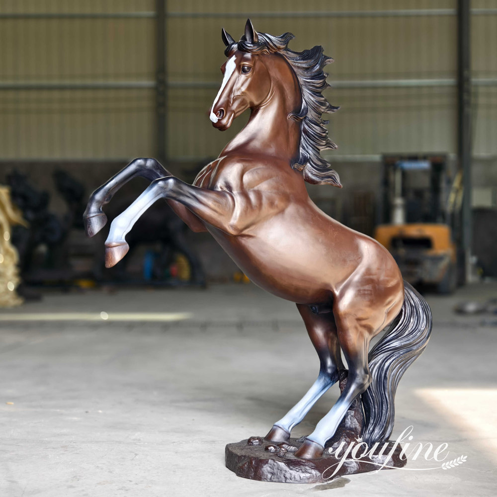 statue de cheval Mustang en bronze finie à YouFine Factory (1)