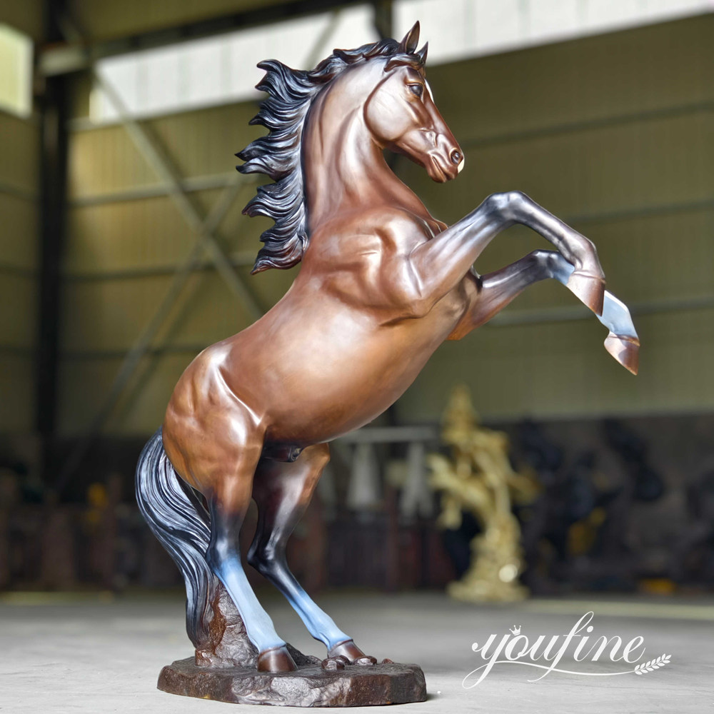 statue de cheval Mustang en bronze finie à YouFine Factory (2)