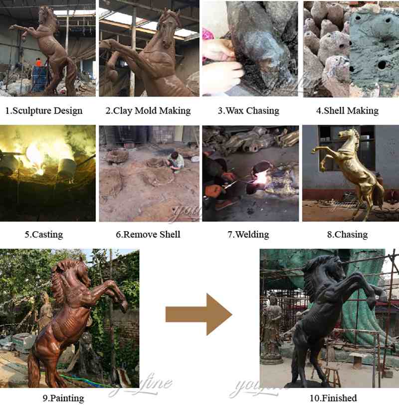 horse statues-YouFine Sculpture (3)