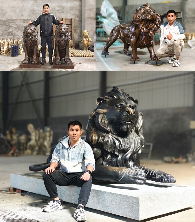 hot-selling driveway lion statues