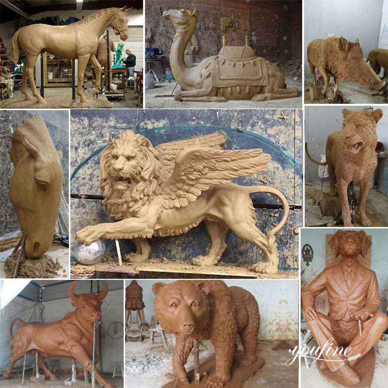 large bronze animal statues-YouFine Sculpture (4)
