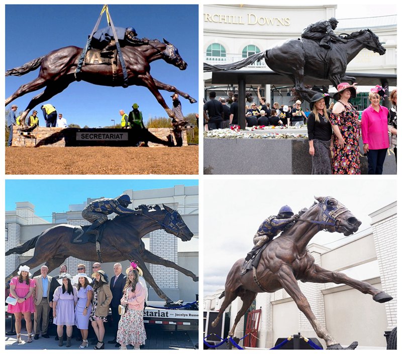 large horse Racecourse statues