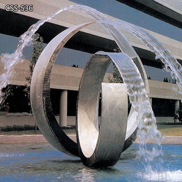 Custom Modern Metal Water Fountain Sculpture Suppliers CSS-536