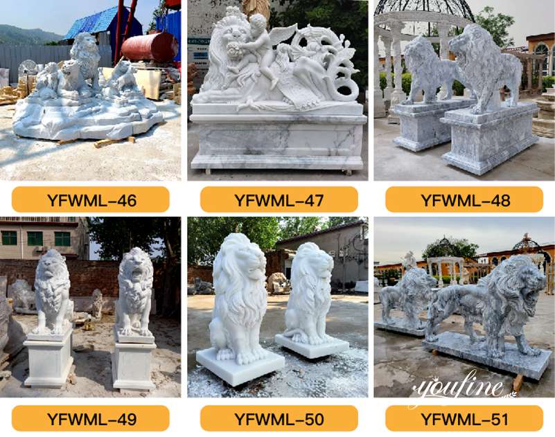 lion statue for sale-YouFine Sculpture (8)