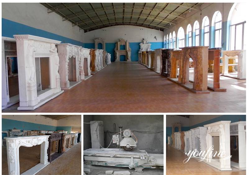 marble fireplace surround-YouFine Sculpture (7)