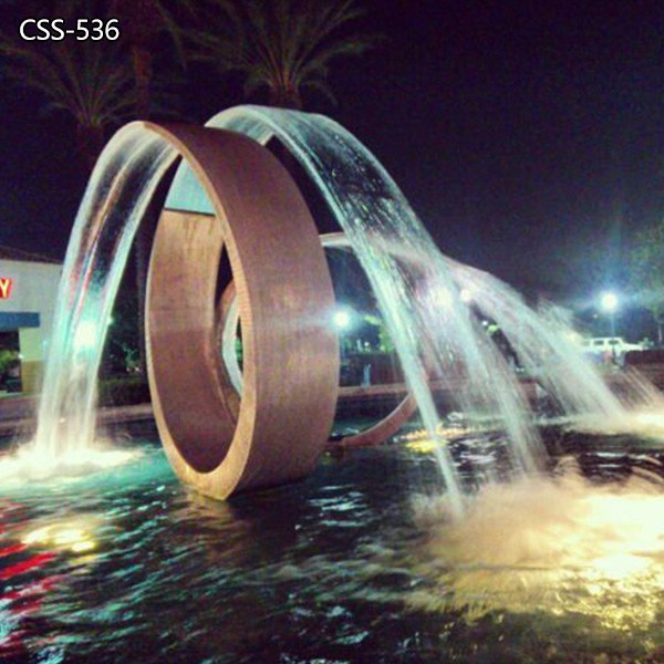 metal water fountain sculpture-YouFine Sculpture (1)