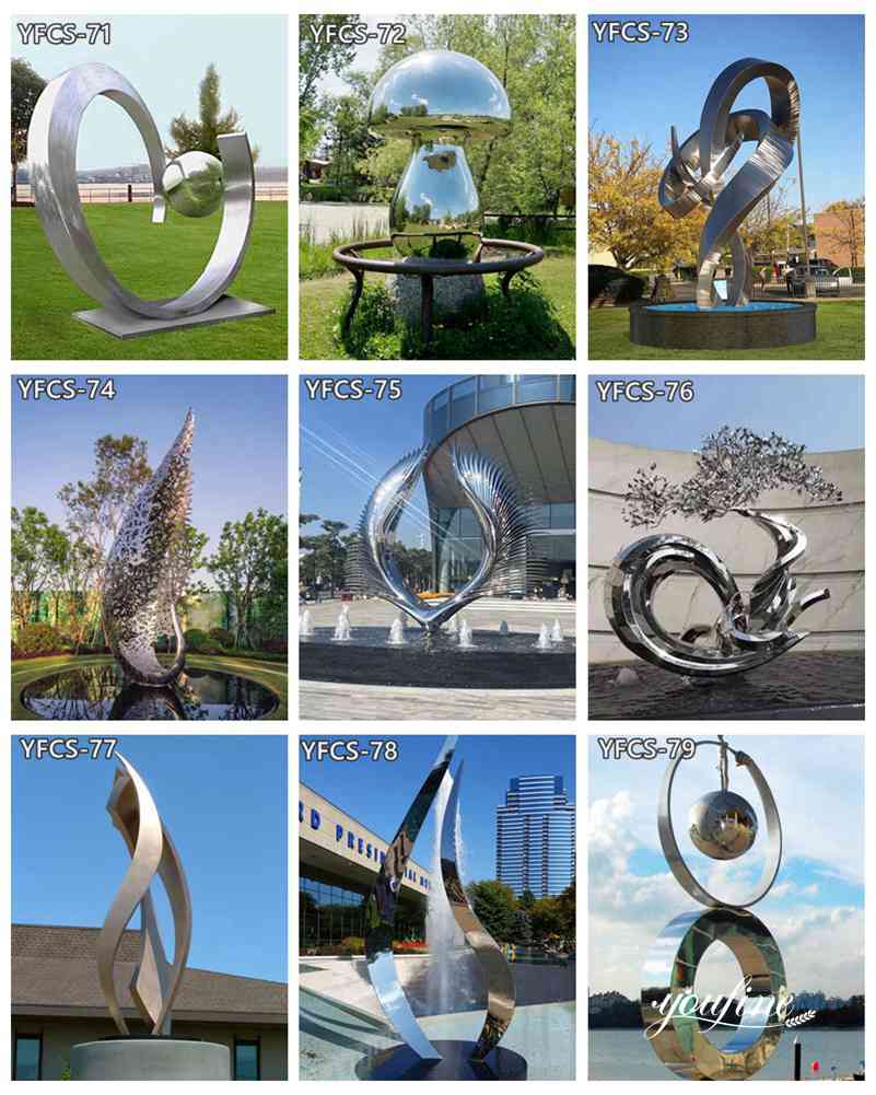 outdoor abstract metal sculpture-YouFine Sculpture