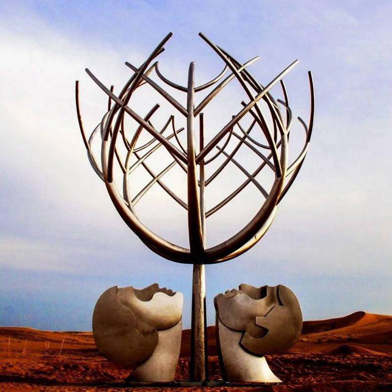 outdoor metal tree sculpture-YouFine Sculpture (2)