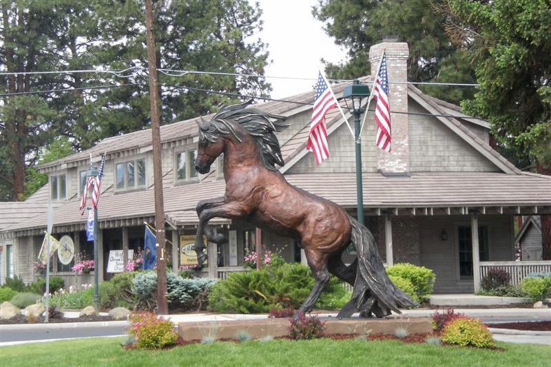 statues on horses Racecourse
