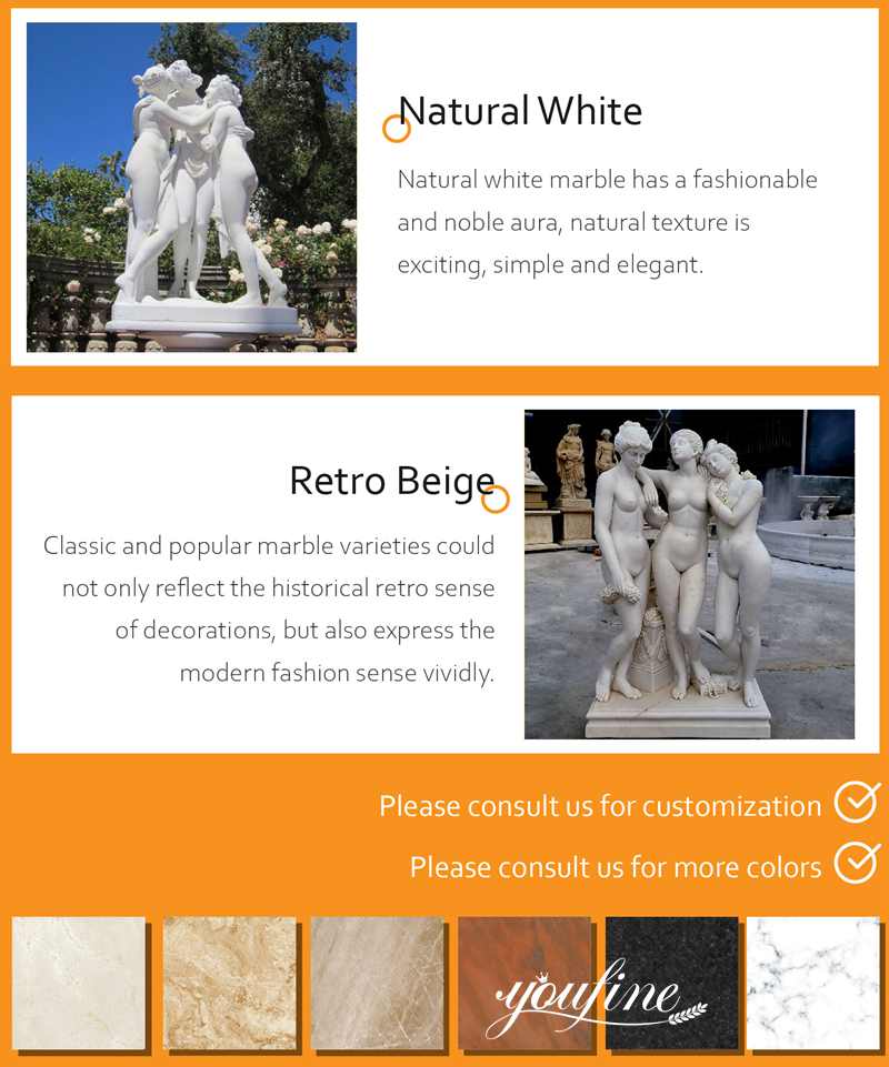 three graces statue for sale-YouFine Sculpture (5)