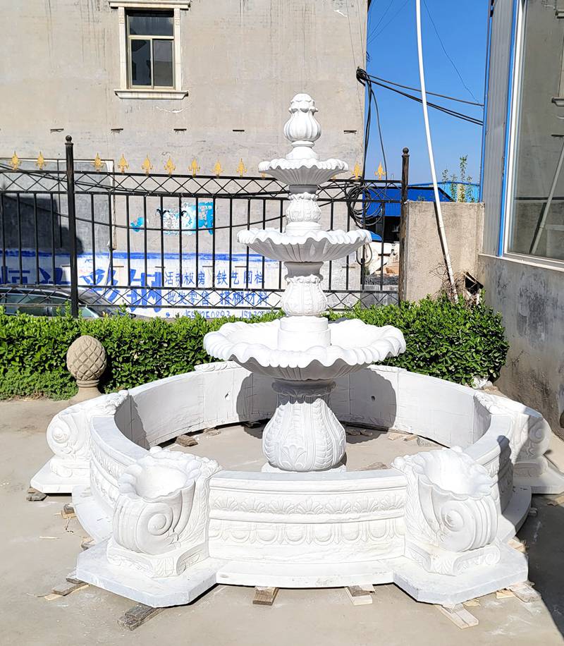 tired garden fountain