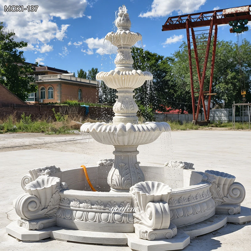 white fountain