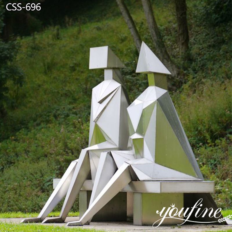 Famous Stainless Steel Lynn Chadwick Geometric Sculpture for Sale CSS-696