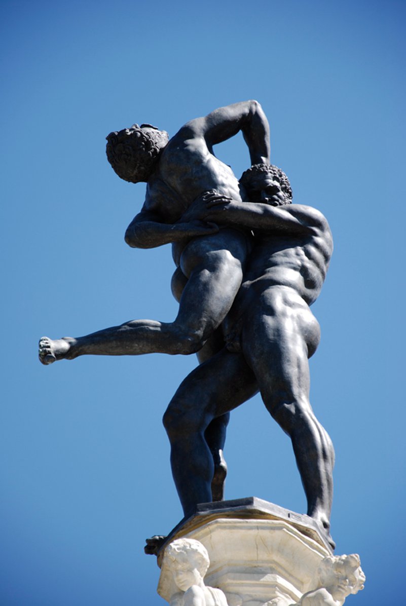 Hercules and Antaeus statue-YouFine Sculpture