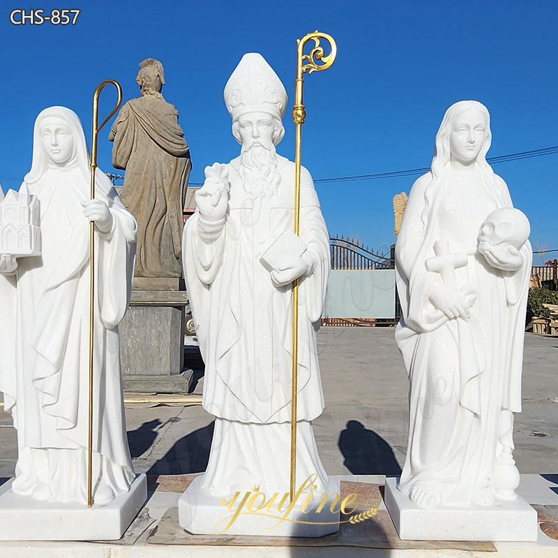 Marble St. Patrick Statue