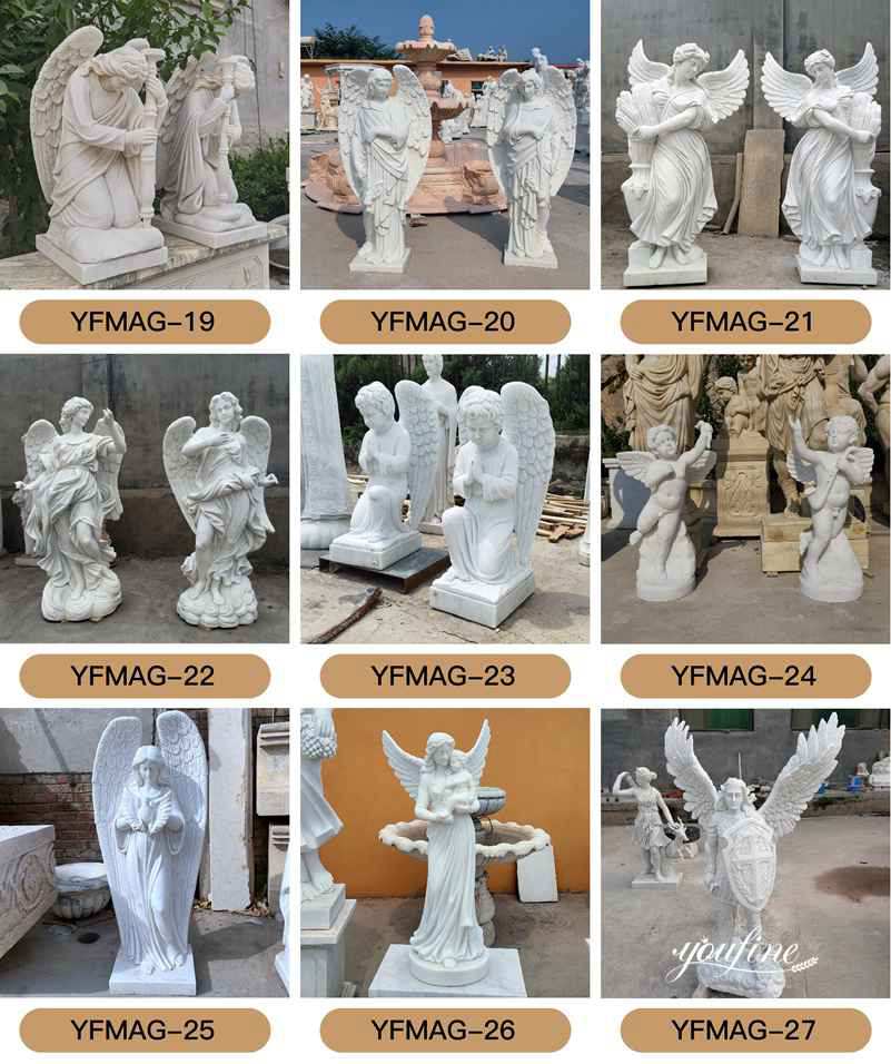 Marble angel statue-YouFine Sculpture (1)
