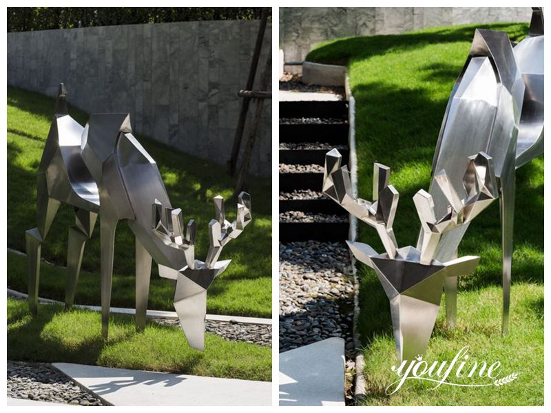 Metal Deer Statue - YouFine Sculpture