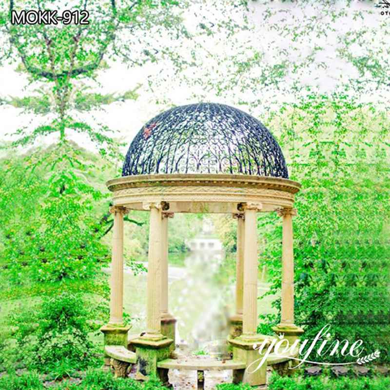 Outdoor Marble Gazebo Wedding Decoration Factory Supply MOKK-912