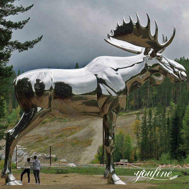Outdoor Moose Statue- YouFine Sculpture (1)