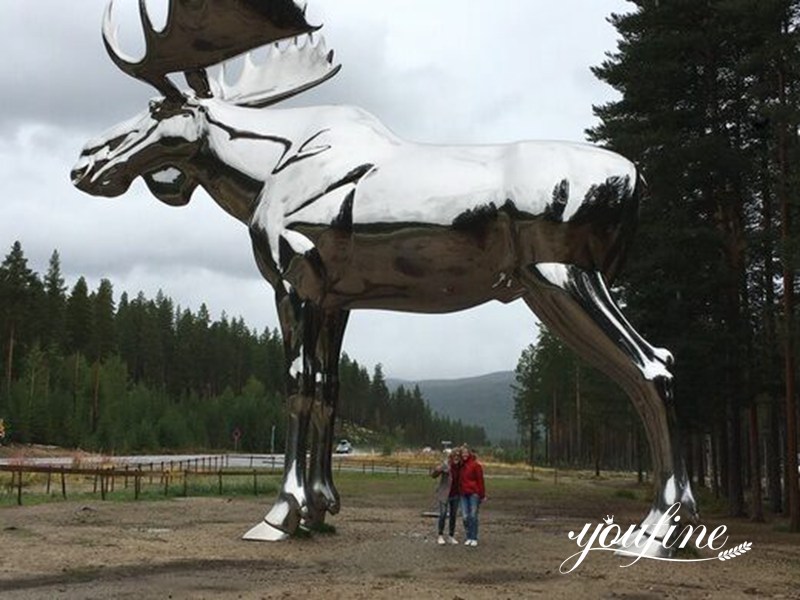 Outdoor Moose Statue- YouFine Sculpture (1)