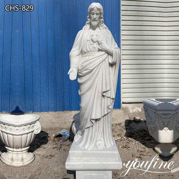 Religious Marble Statue of Jesus Garden Decor Supplier CHS-829 (1)