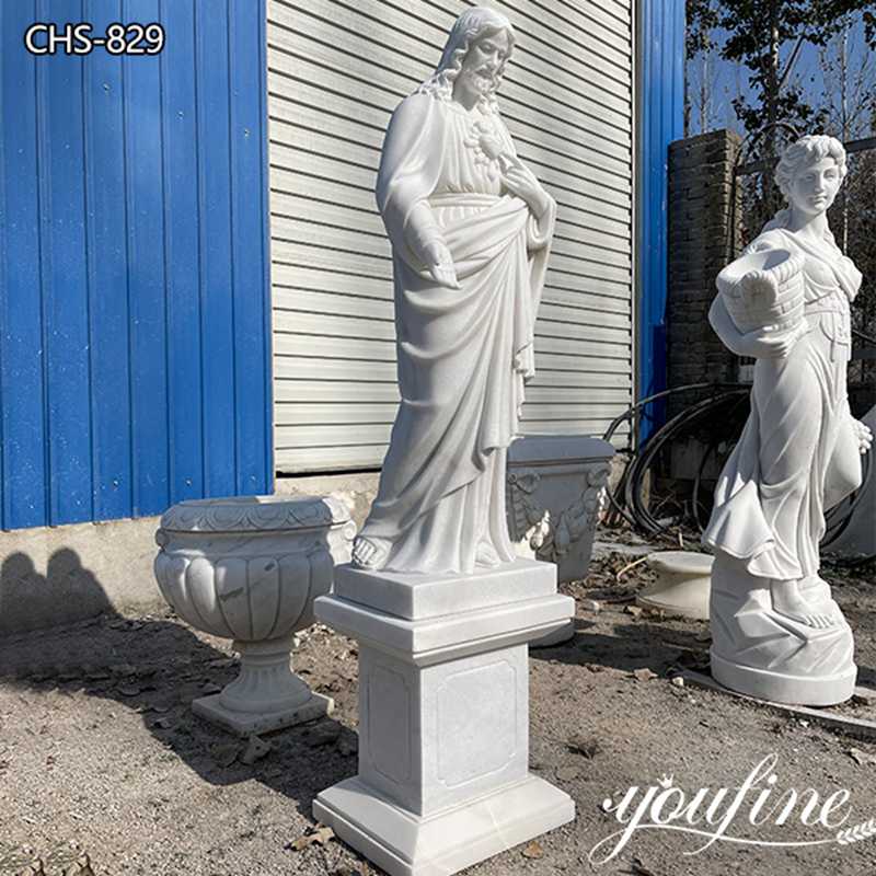 Religious Marble Statue of Jesus Garden Decor Supplier CHS-829 (2)