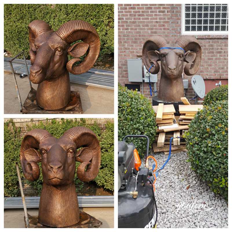 bronze goat statue-YouFine Sculpture (1)