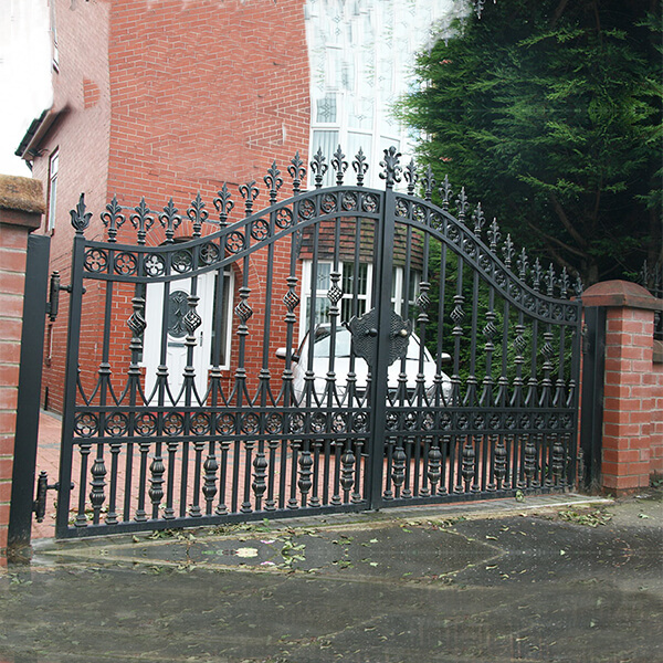 Home Villa Wrought Iron Sliding Gate for Sale IOK-206