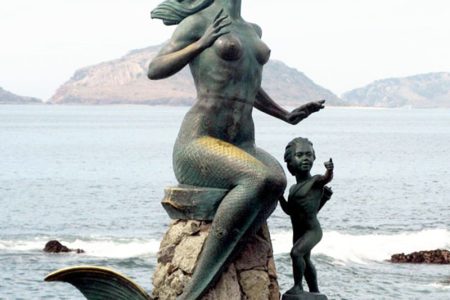 Bronze Naked life-size Mermaid Statue China Factory Supplier BOKK-335