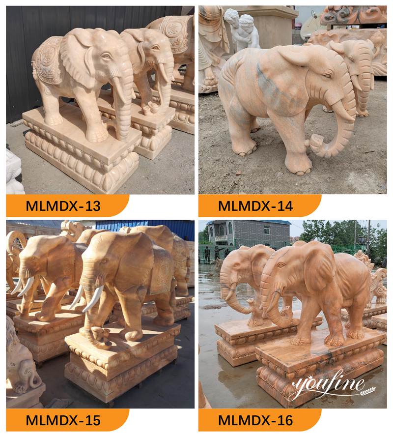 marble elephant sculpture - YouFine Sculpture (2)