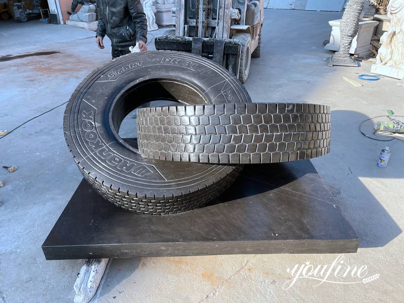 marble tire sculpture-YouFine Sculpture (1)