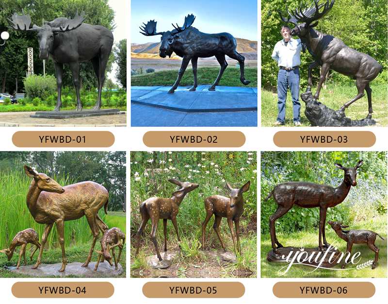 Bronze Moose Lawn Statue Value: