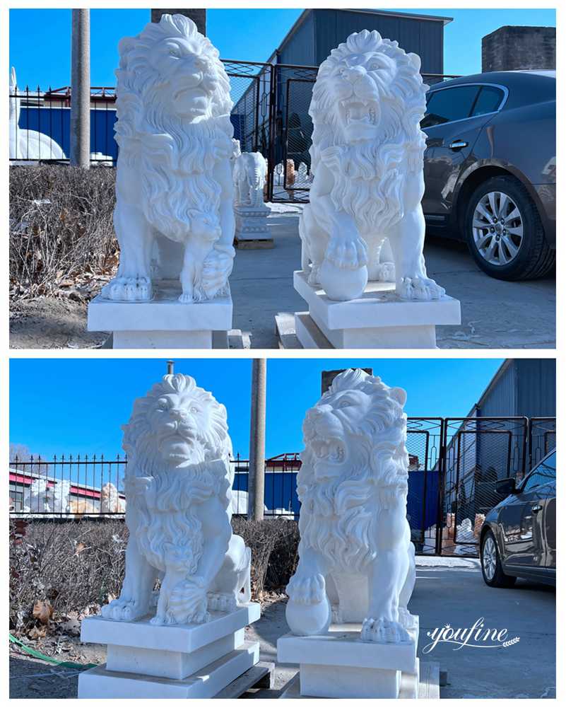 outdoor lion statues-YouFine Sculpture (1)