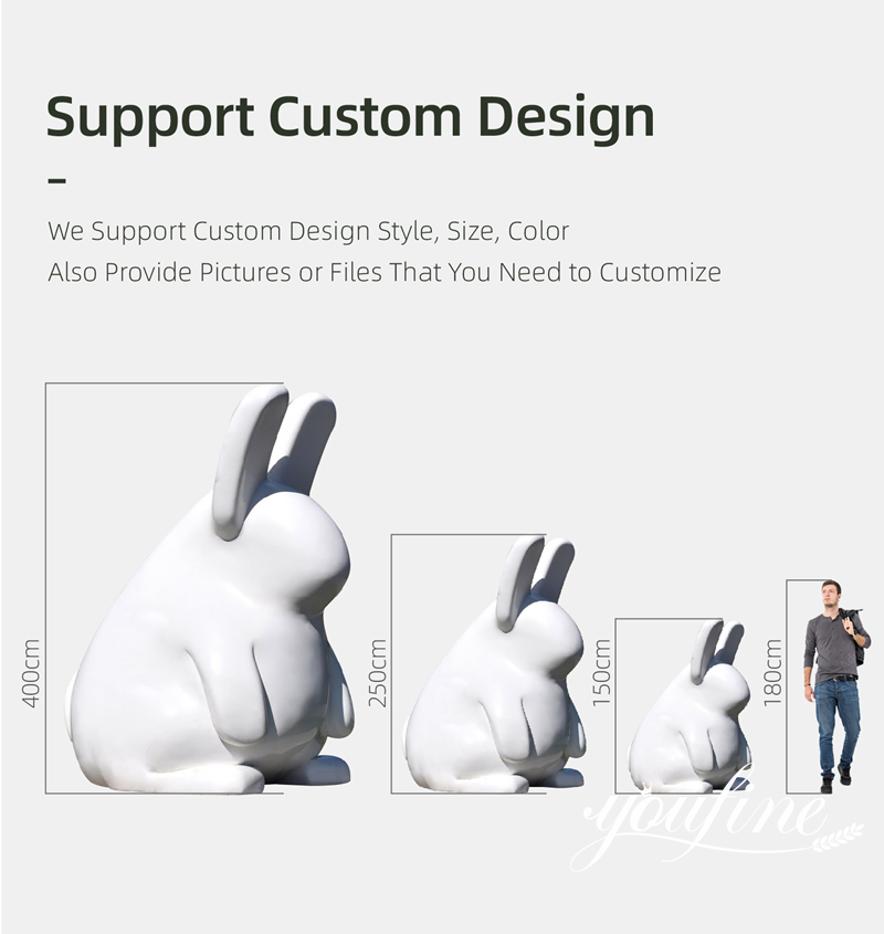 rabbit sculpture customization options
