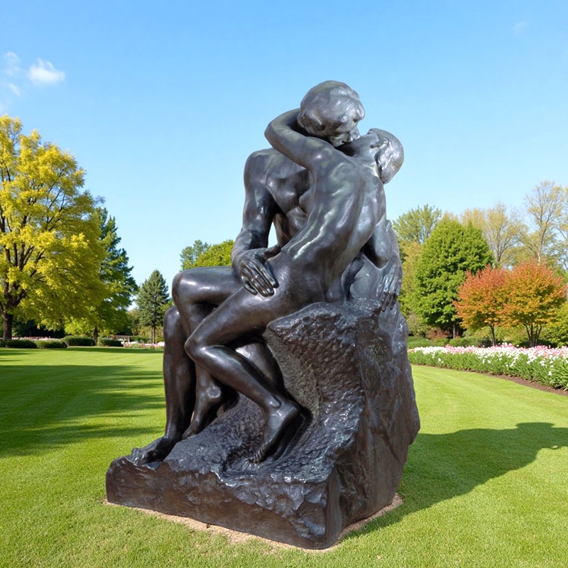 the kiss rodin bronze sculpture