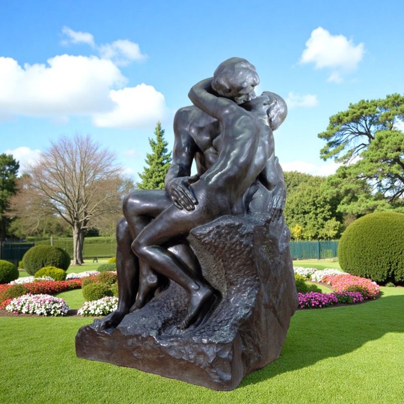 the kiss rodin garden sculpture