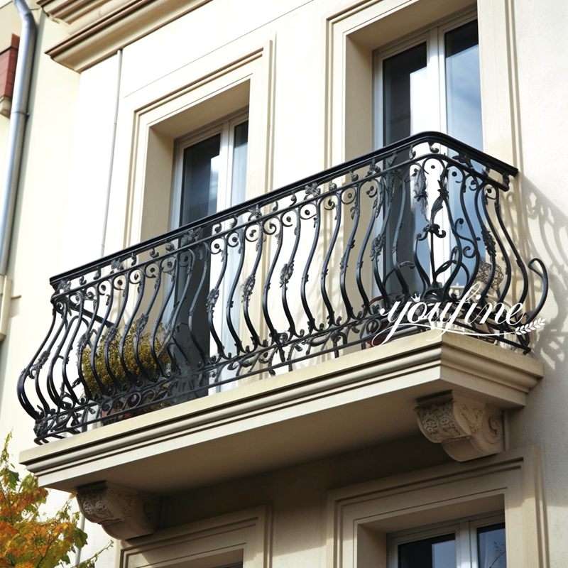 Wrought Iron Juliette Balconies House Window Decor Factory Supplier IOK-152