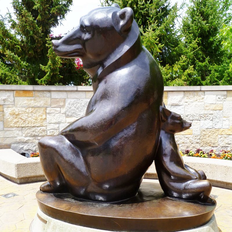 Abstract bear statue