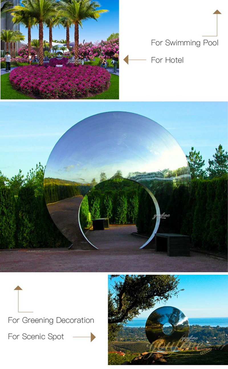Famous Garden Mirror Stainless Steel Eye Lawn Sculpture