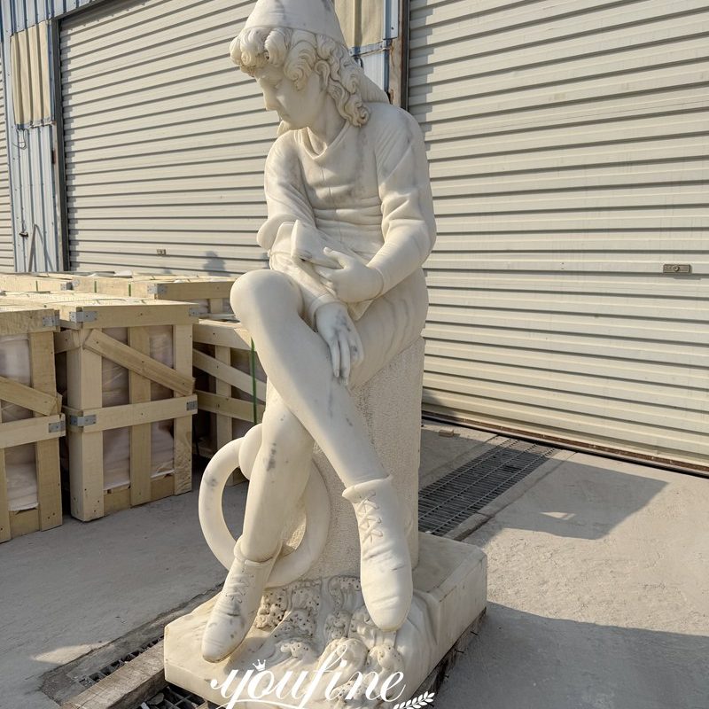 Young Columbus Marble Statue